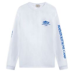 US MK Camp Long-Sleeved Tee-Shirt - White/Blue