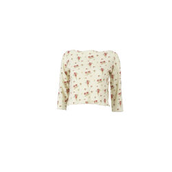 Marni Cropped & Patterned Cashmere Sweater