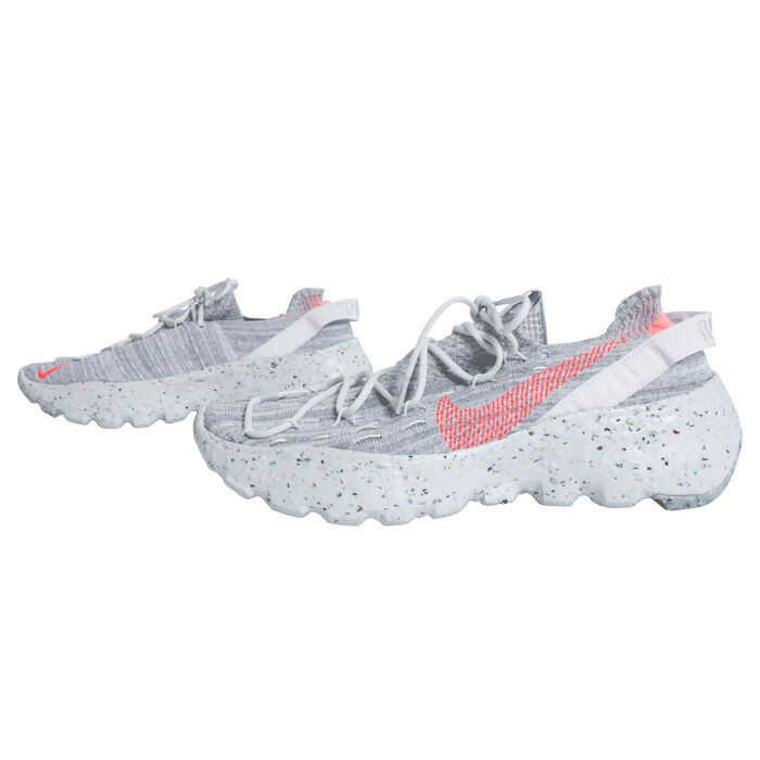 Nike Women's Space Hippie 04 Sneaker in Summer White/Hyper Crimson