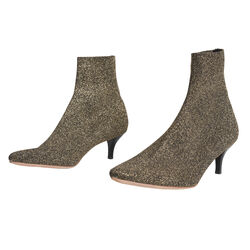 Loeffler Randall Women's Kassidy-Knit Ankle Boot - Black Glitter