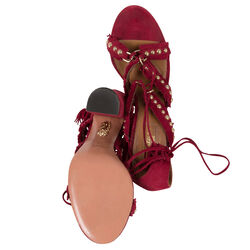 Aquazzura Red Lace-Up Heel