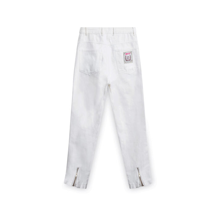 No!! Don't Go Denim Jeans - White