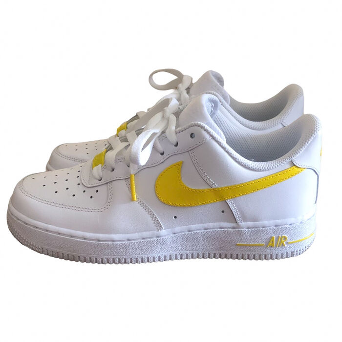 Custom AF1 Shoes - Yellow