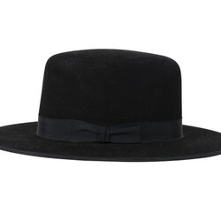 Stetson Amish Buffalo Fur Felt Open Crown Fedora Hat