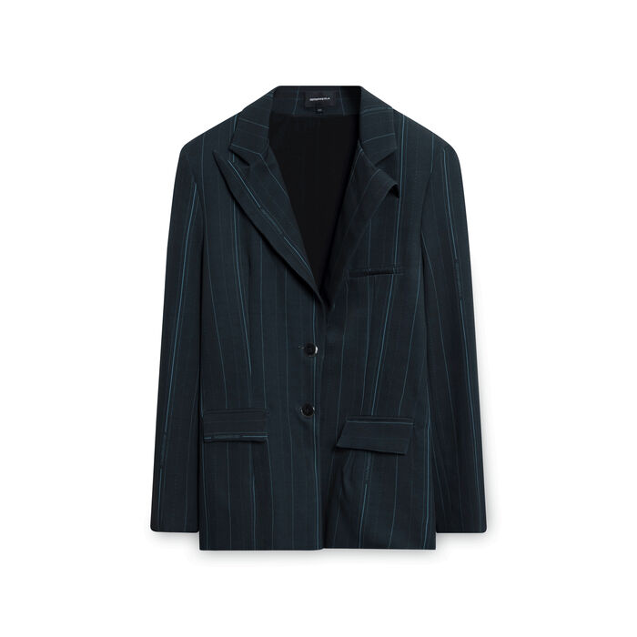 Oversized Blazer Pinstripe