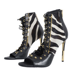 Balmain Fall Winter 2017 Zebra Heels