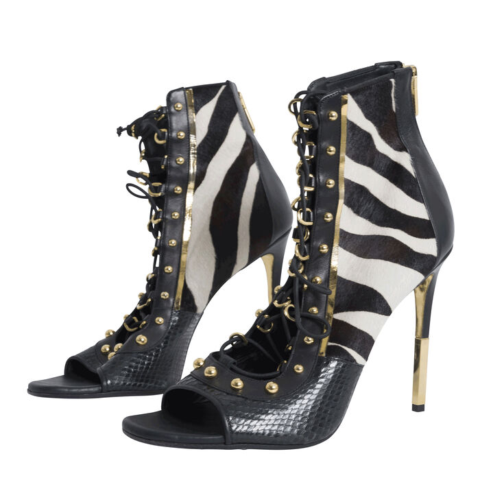 Balmain Fall Winter 2017 Zebra Heels
