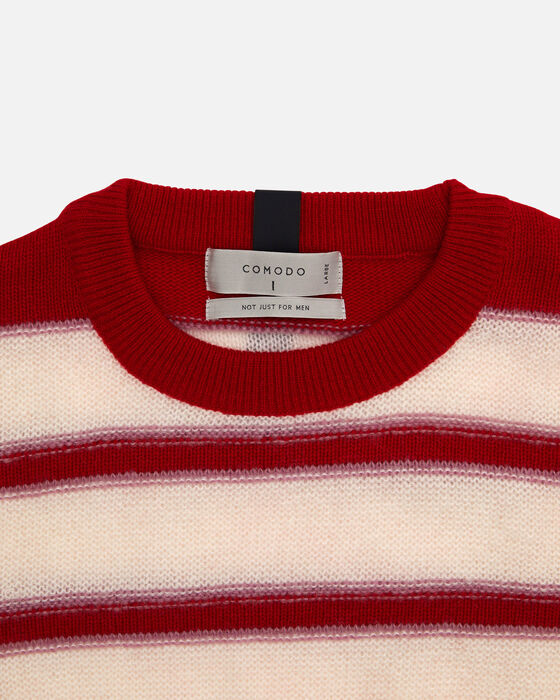 Red Striped Wool Sweater