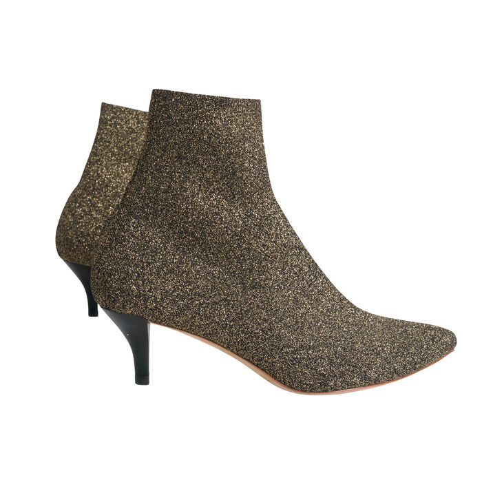 Loeffler Randall Women's Kassidy-Knit Ankle Boot - Black Glitter