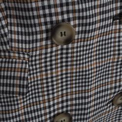 Seven Wonders Check Blazer- Orange and Black