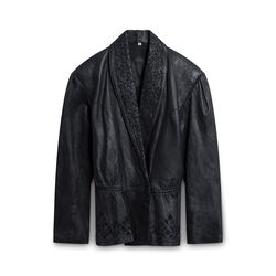 Vintage Leather Jacket - Black