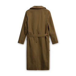 Lacoste Trench Coat with Belt - Brown
