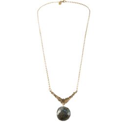 Vintage Necklace with Labradorite Pendant