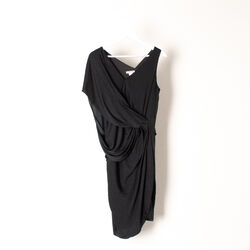 Helmut Lang Asymmetric Jersey Dress