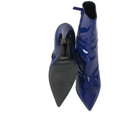 Balenciaga Slash Heel Leather Ankle Boots