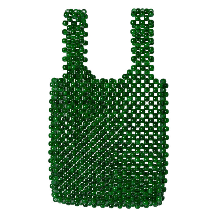Mini Shopper Tote in Faux Jade
