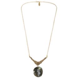 Vintage Necklace with Labradorite Pendant