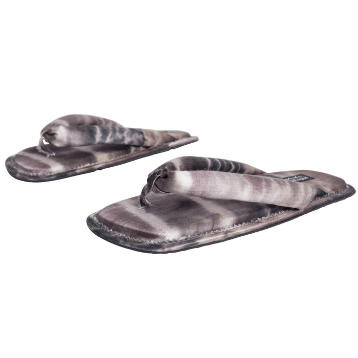 Pedro Garcia x Raquel Allegra Kaname Kimono Tie Dye Sandals - Purple