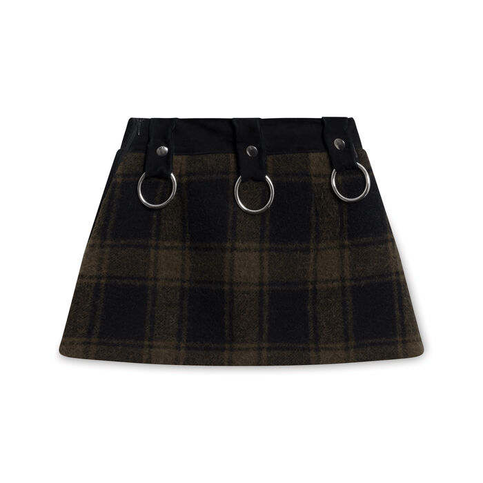 ALYX Plaid Mini Skirt In Black