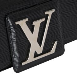 Louis Vuitton Black Epi and Patent Leather Clutch