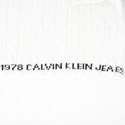Calvin Klein Jeans Est. 1978 White Cotton Turtleneck