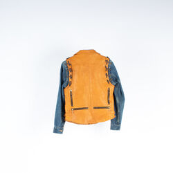 Hybrid Leather Vest / Denim Jacket