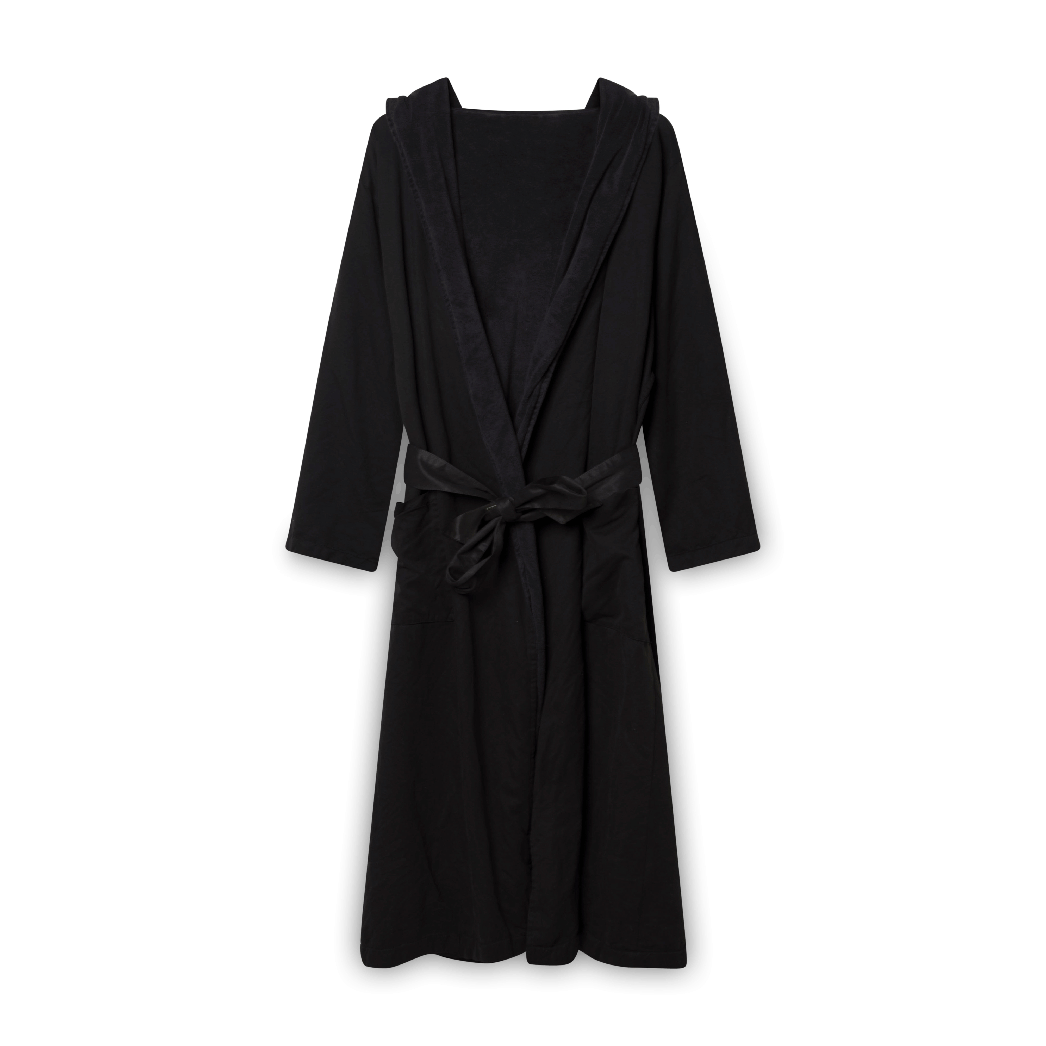 The Standard Luxury Black Hooded Robe by Simon Rasmussen Basic.Space