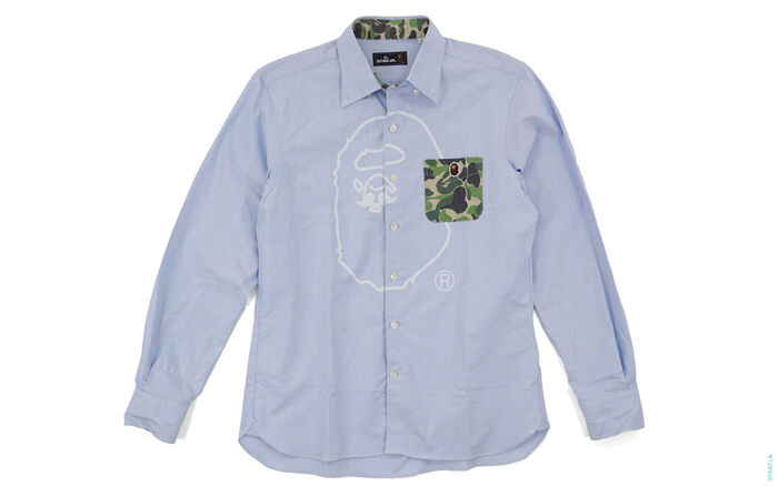 BAPE Mr. Bathing Ape ABC Camo Accent Button-Up Shirt