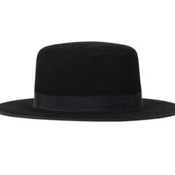 Stetson Amish Buffalo Fur Felt Open Crown Fedora Hat