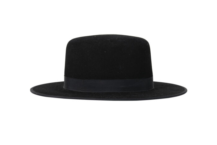 Stetson Amish Buffalo Fur Felt Open Crown Fedora Hat