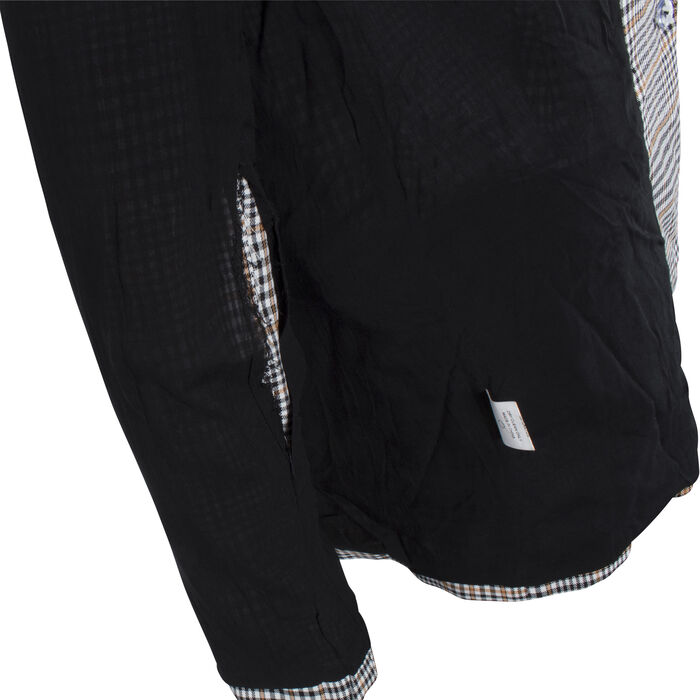 Seven Wonders Check Blazer- Orange and Black