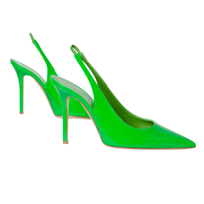 Bettina Vermillon Patent Leather Heels