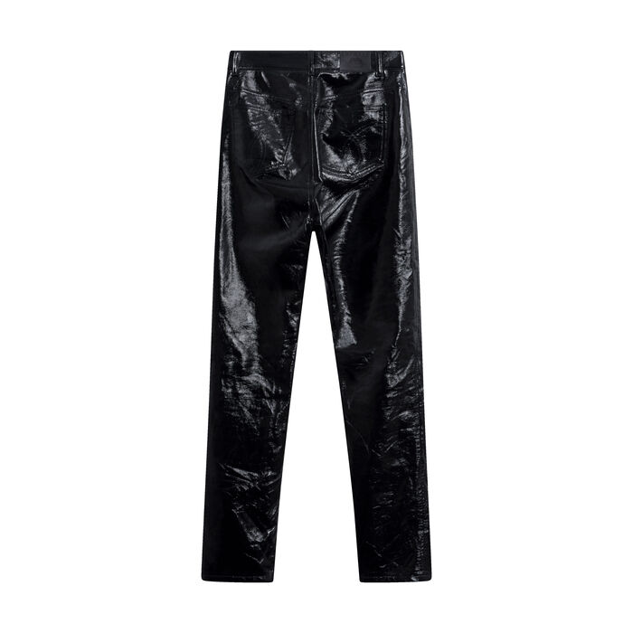 Fiorucci Black Leather Trousers