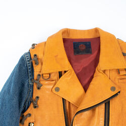 Hybrid Leather Vest / Denim Jacket
