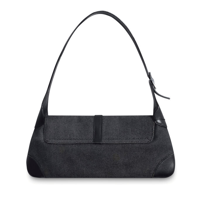 Gucci Denim Jackie O Shoulder Bag