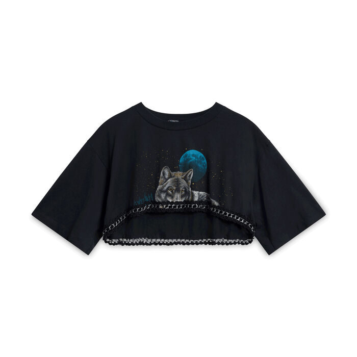 L.F. Furst Of A Kind Wolf Crop T-Shirt