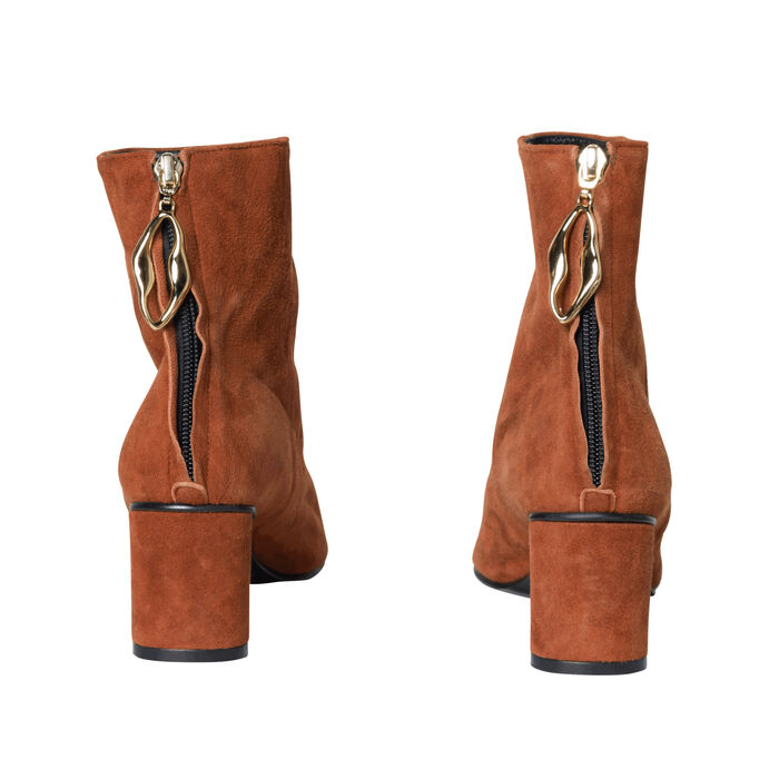 Reike Nen Suede Brown Ankle Boots