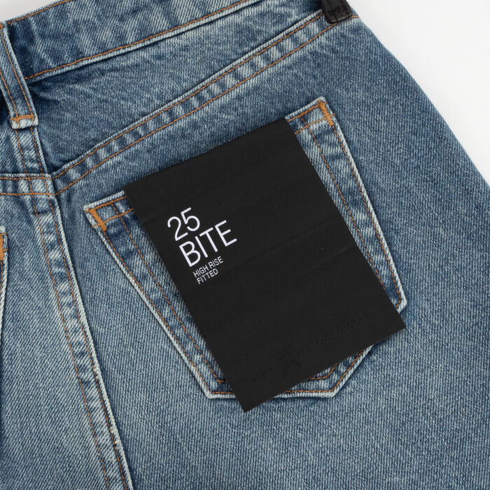 Denim x Alexander Wang High Rise Fitted Bite Shorts