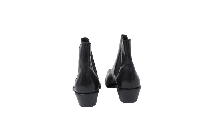 Calvin Klein 205W39NYC Square Toe Leather Boots