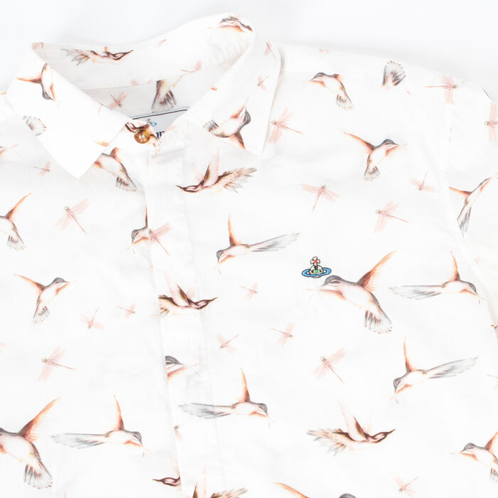 Vivienne Westwood Man All-Over Bird Print Button Up Shirt