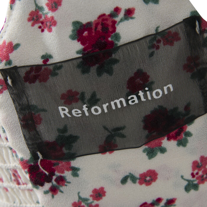 Reformation Floral Crop Top