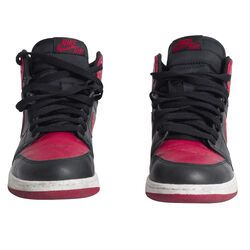 Nike Air Jordan 1 Mid Basketball Shoes - Red/Black