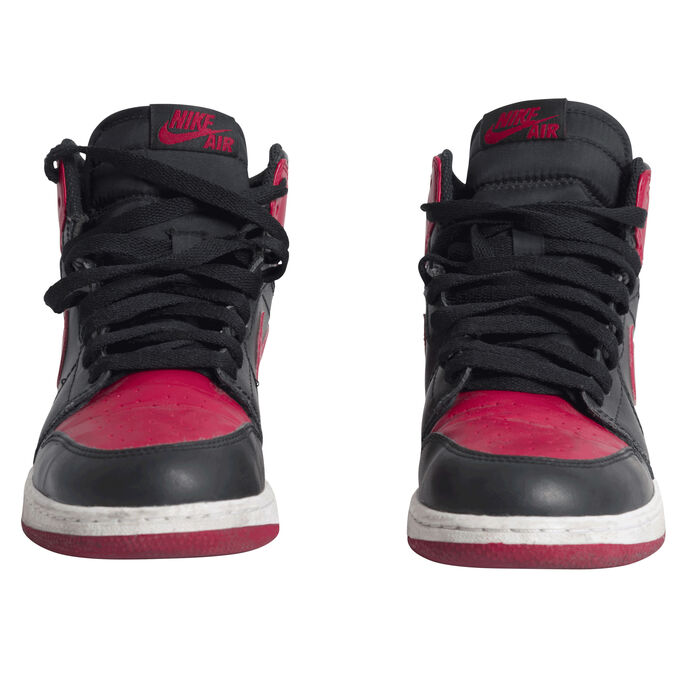 Nike Air Jordan 1 Mid Basketball Shoes - Red/Black