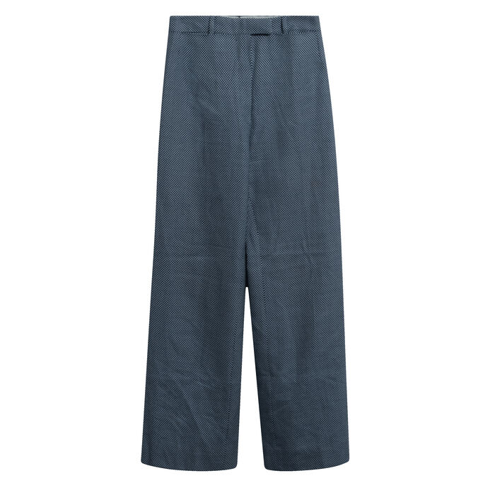 Chloé Polka-Dot Wide Leg Trousers in Blue