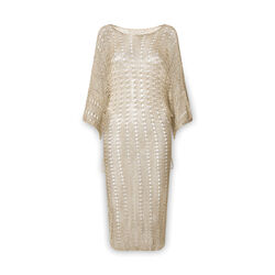 1970s Gold Lurex Knit Dress