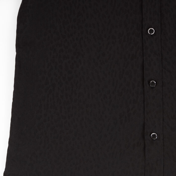 Saint Laurent Tonal Leopard Button Down Shirt