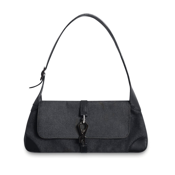 Gucci Denim Jackie O Shoulder Bag