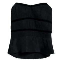 Vintage Black Strapless Top