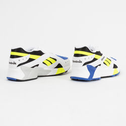 Reebok Aztrek Sneaker in White/Black/Cobalt/Yellow