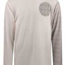Brown One Sleeve Graphic Sweater